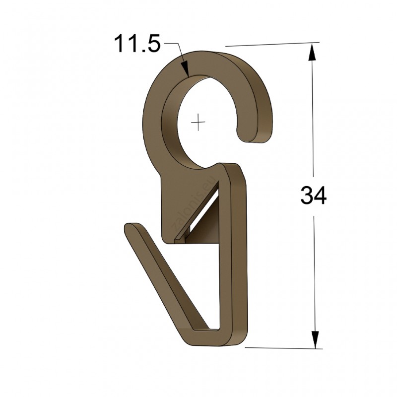 CURTAIN RAIL RING CLIP D.35 D.28 D.23 / ΗΟΝΕΥ
